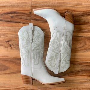 Jeffrey Campbell Light Blue Dagget Western Boots